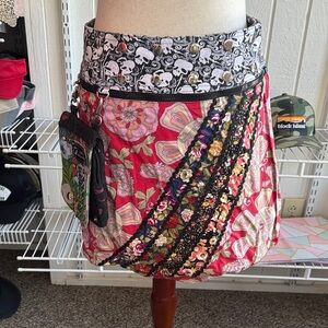 Zand Amsterdam Reversible Festival Skirt w/ Detachable Crossbody Pouch